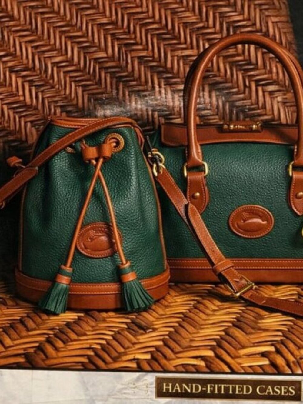 New, Vintage D&B Fir Green Hand Fitted Crossbody Bag, USA - Picture 4 of 16